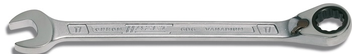 Maulringratschenschlüssel 606 SW 21mm L.291,5mm umschaltbar,Rings.15Grad HAZET