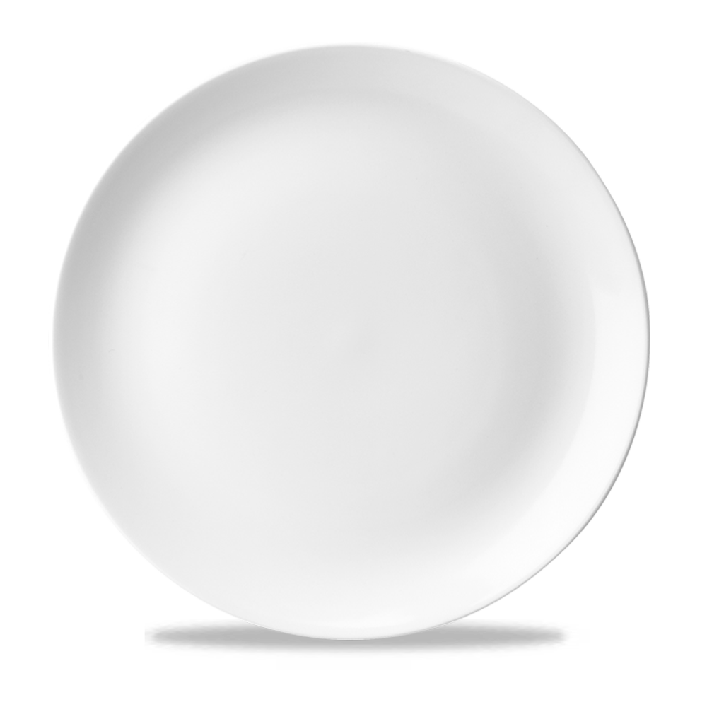 Churchill Evolve Flache Coup Teller, 28,8 cm, 12 Stück, Weiß