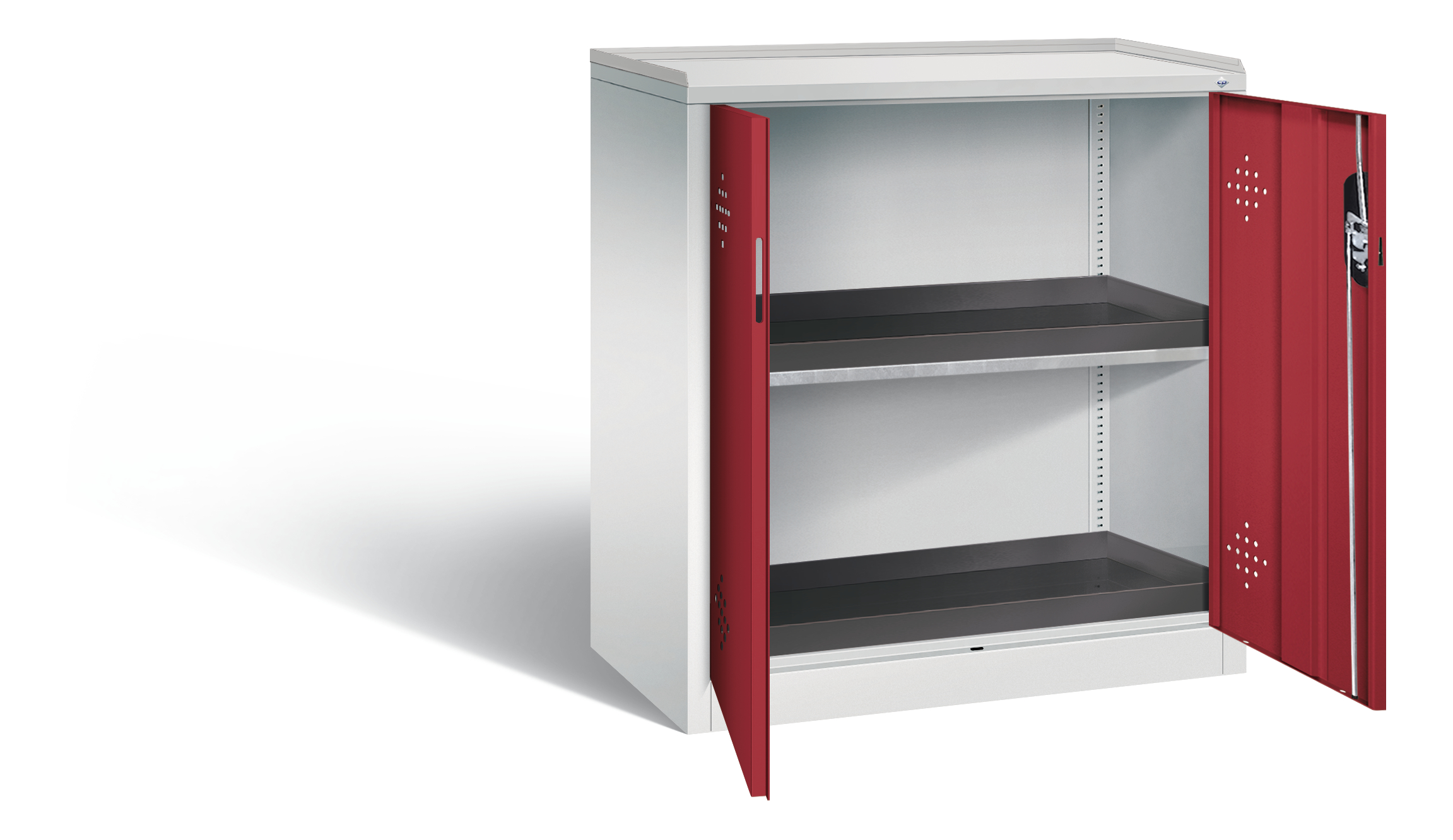 C+P Umweltschrank Acurado, H1000xB930xT500mm, 7035/3003