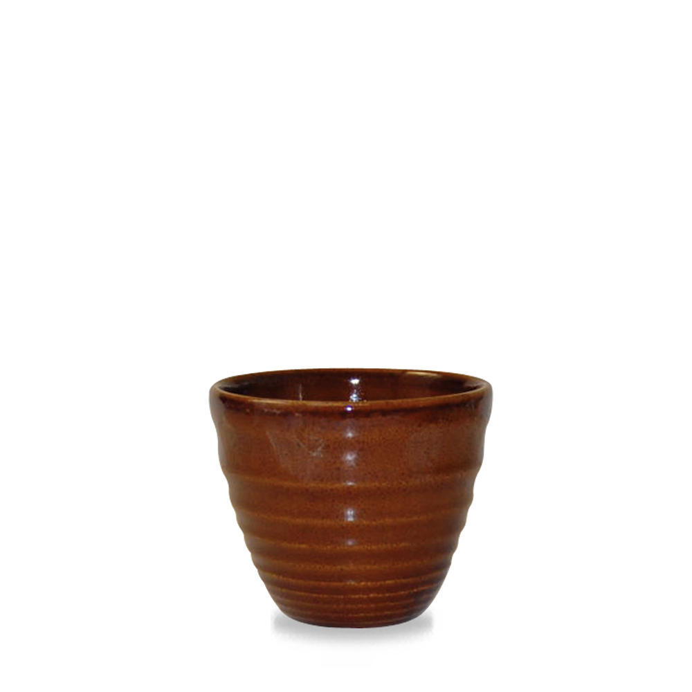 Churchill Super Vitrified Cinnamon Ripple Bowl 9,5Cm /28Cl, 12 Stück, Braun, Rund