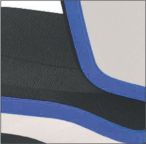 Arbeitsdrehstuhl Neon Rollen o.Polsterelement blau 450-620mm Permanentkontakt