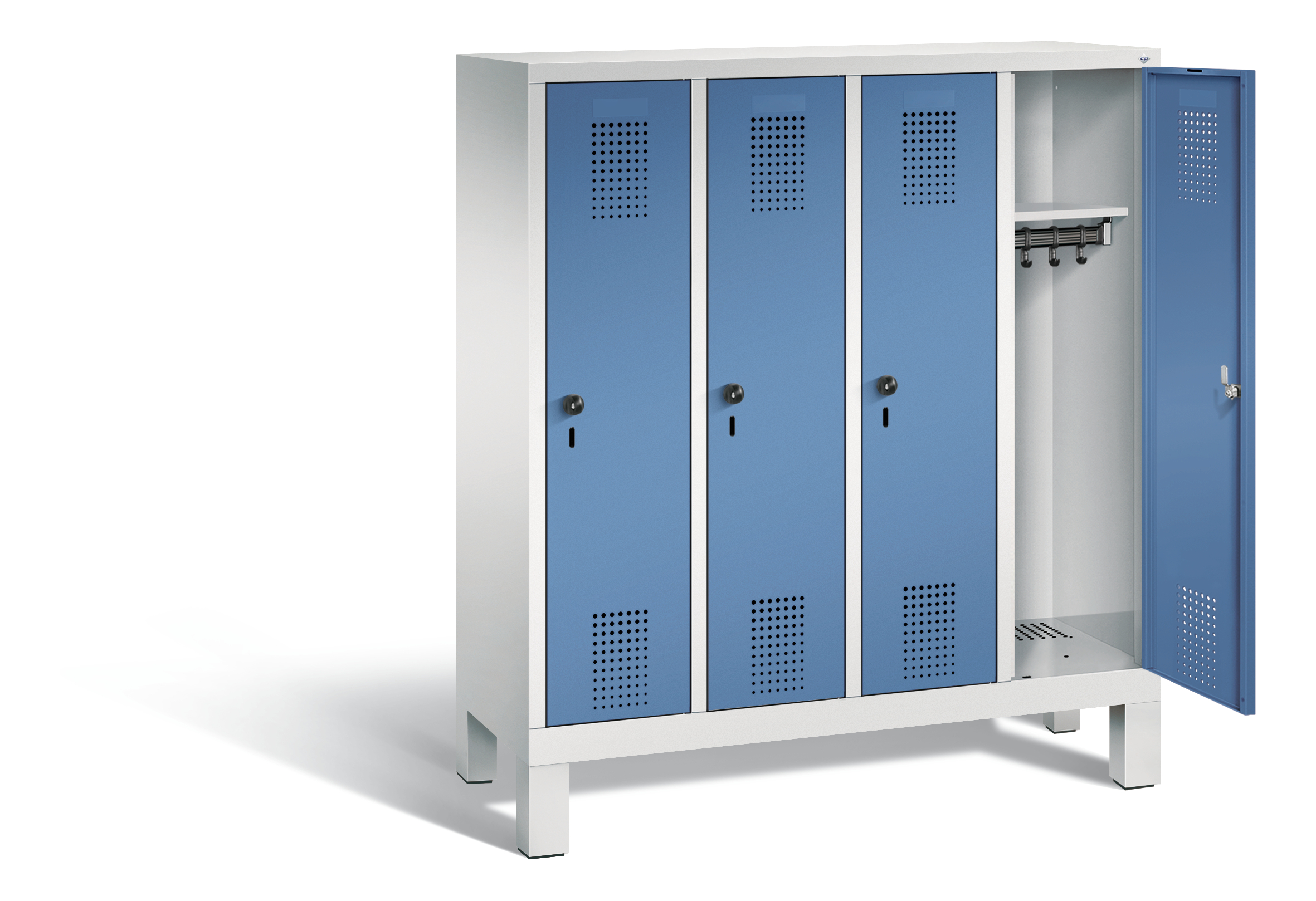 C+P Kindergarten-Spind Evolo, H1350xB1190xT300mm, 7035/5023
