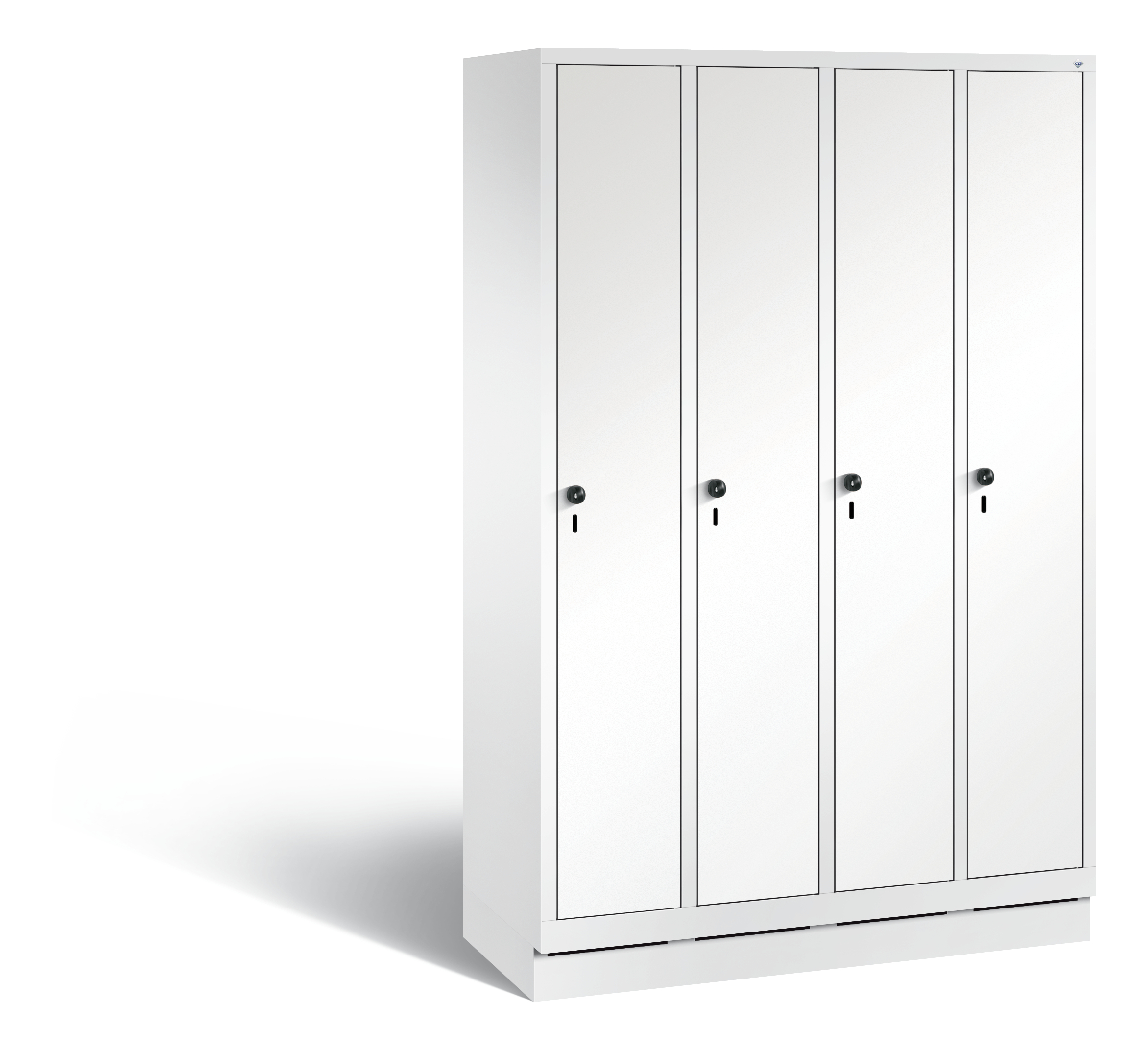 C+P Garderobenschrank Evolo, H1800xB1190xT500mm, 9016/VK001