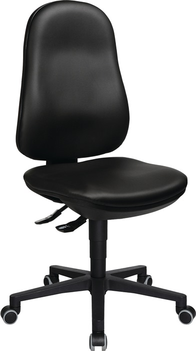 Arbeitsdrehstuhl Point 70 Rl.Kunstlederpolster schwarz