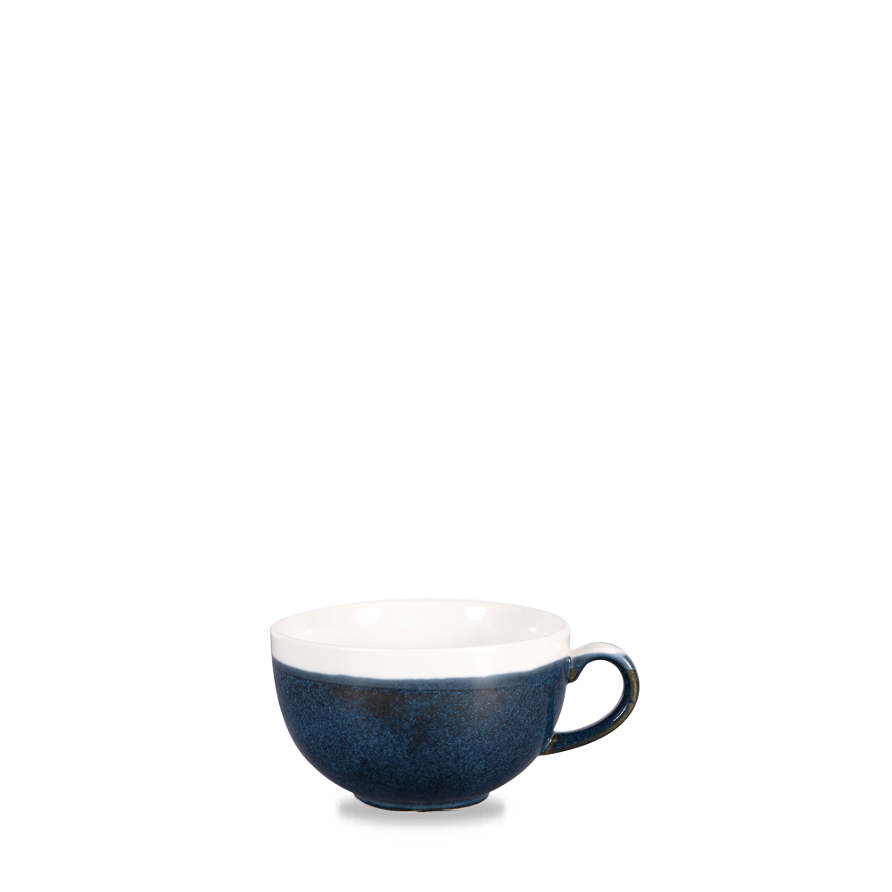 Churchill Super Vitrified Monochrome Sapphire Blau Cappuccino Tasse 22,7Cl, 12 Stück
