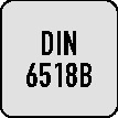 Viertelkreisprofilfräser DIN 6518B TypN R.8mm D.24mm HSS-Co Weldon