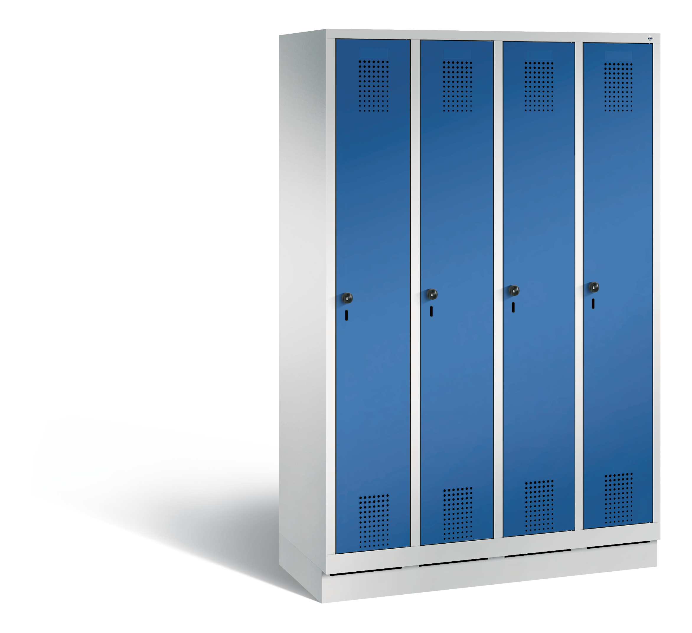 C+P Garderobenschrank Evolo, H1800xB1190xT500mm, 7035/5010