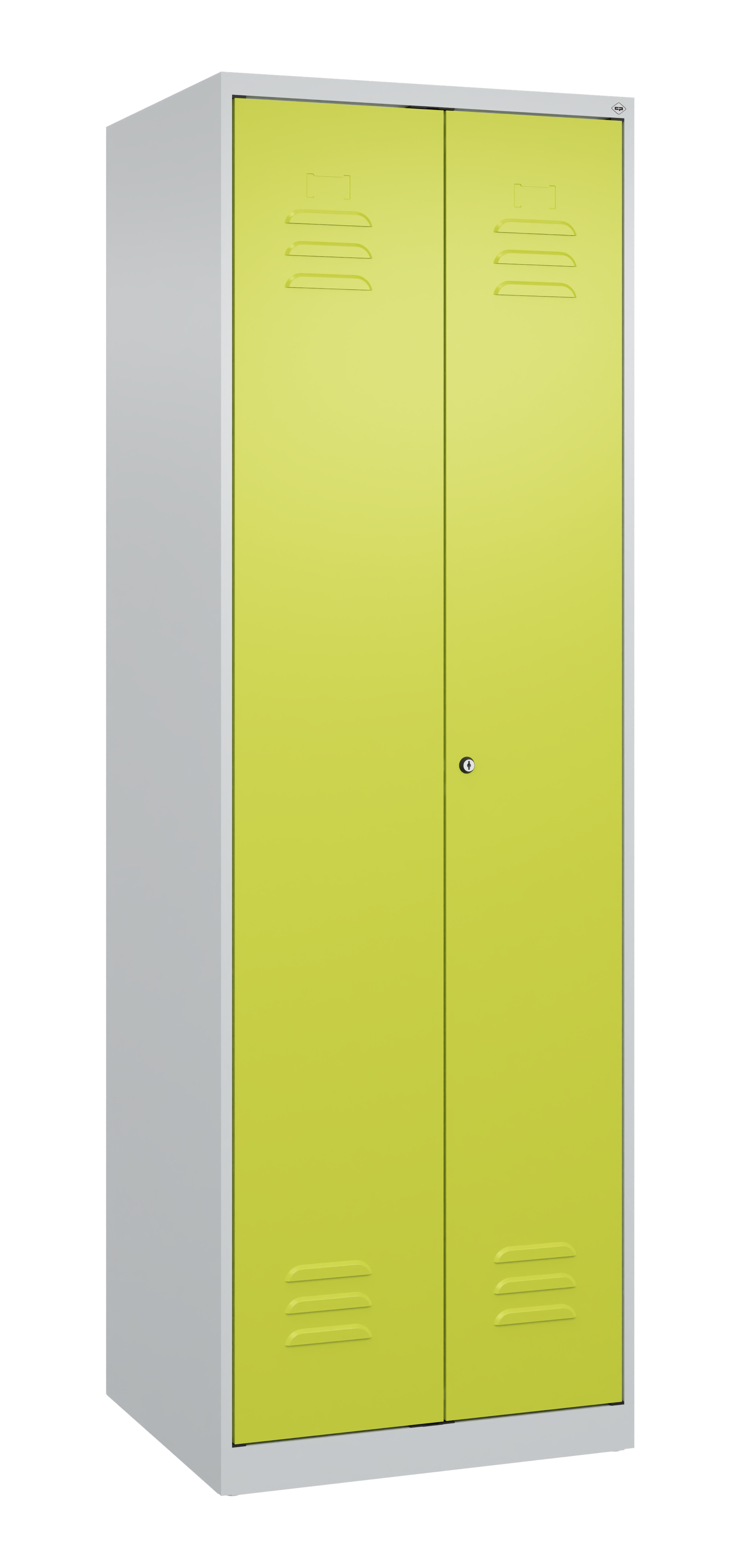 C+P Putzmittel-Spind Classic PLUS, 2 Abteile, 1850x600x500mm, 7035/0024
