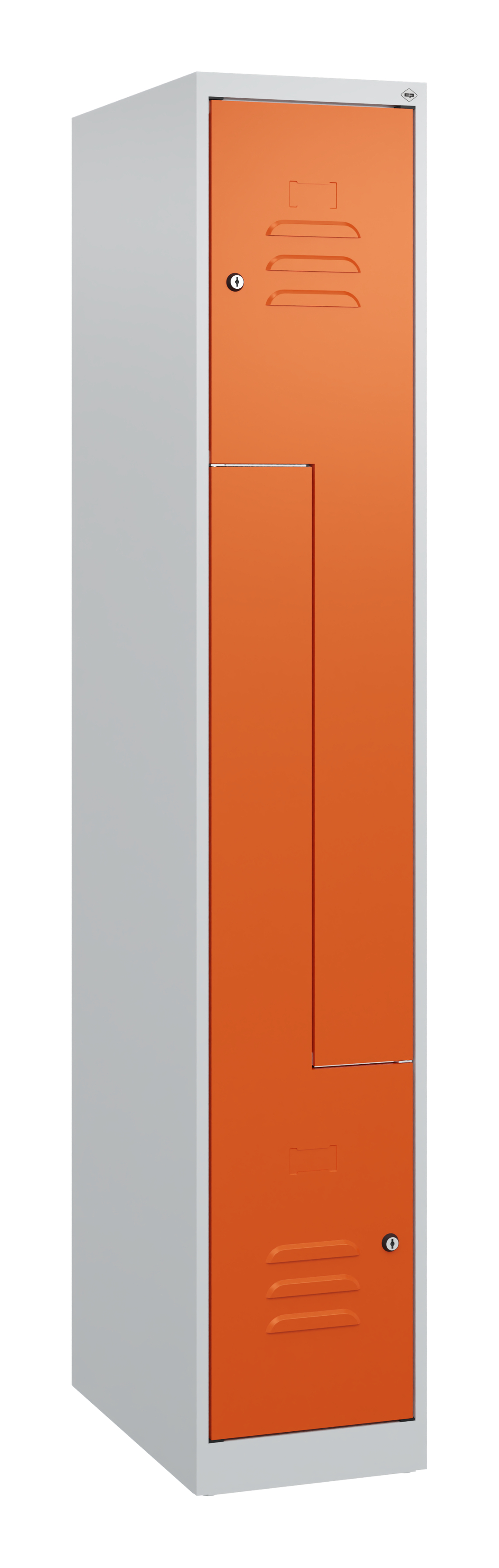 C+P Z-Spind Classic PLUS, 2 Abteile, 1700x300x500mm, 7035/2004