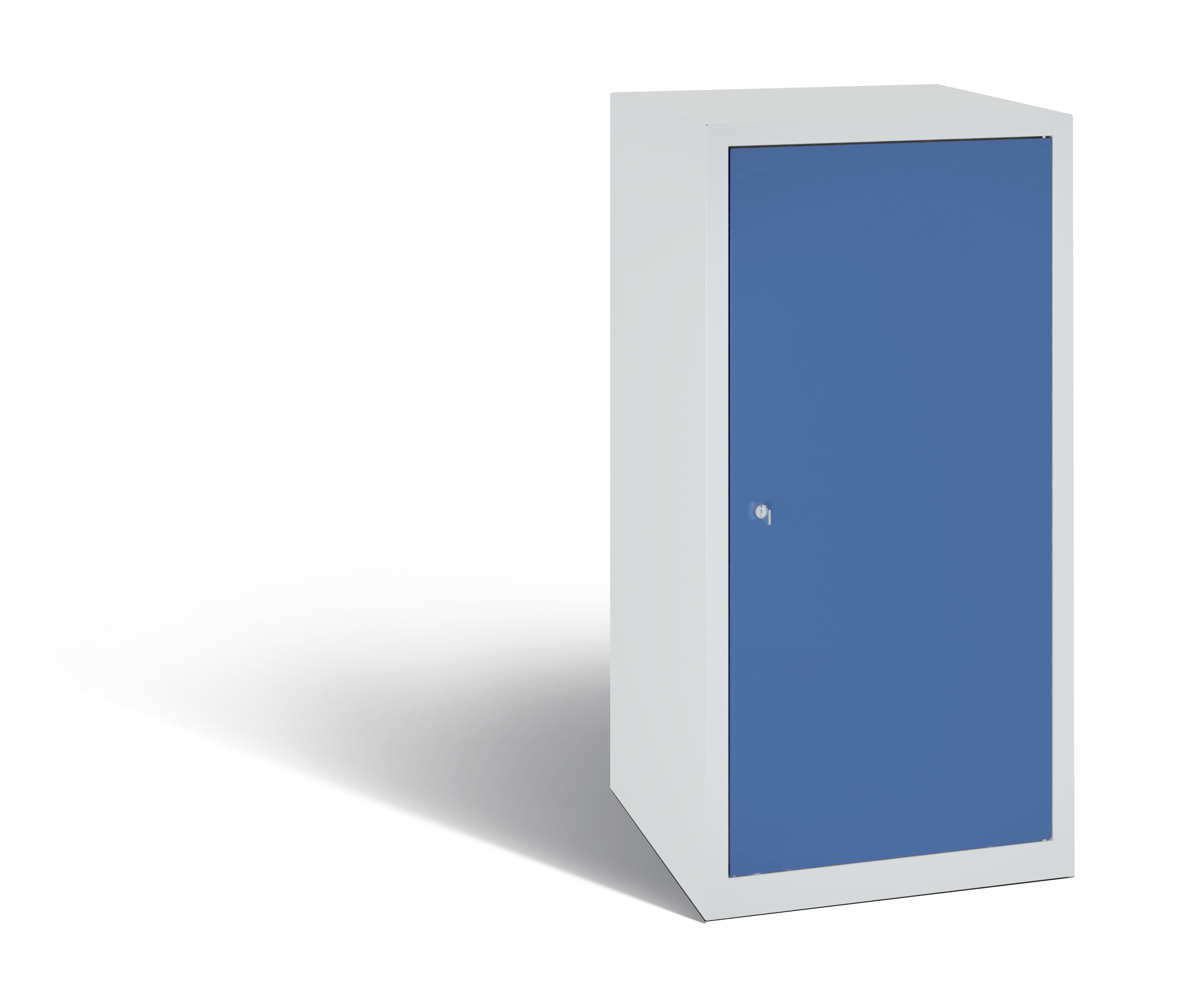 C+P Stahl-Flügeltürenschrank Serie 89, H1000xB100xT500mm, 7035/5023