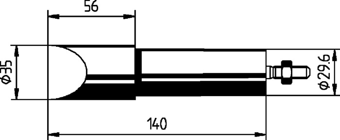 Lötspitze Serie 552 meißelförmig,vern.B.35mm 0552 MZ/SB ERSA