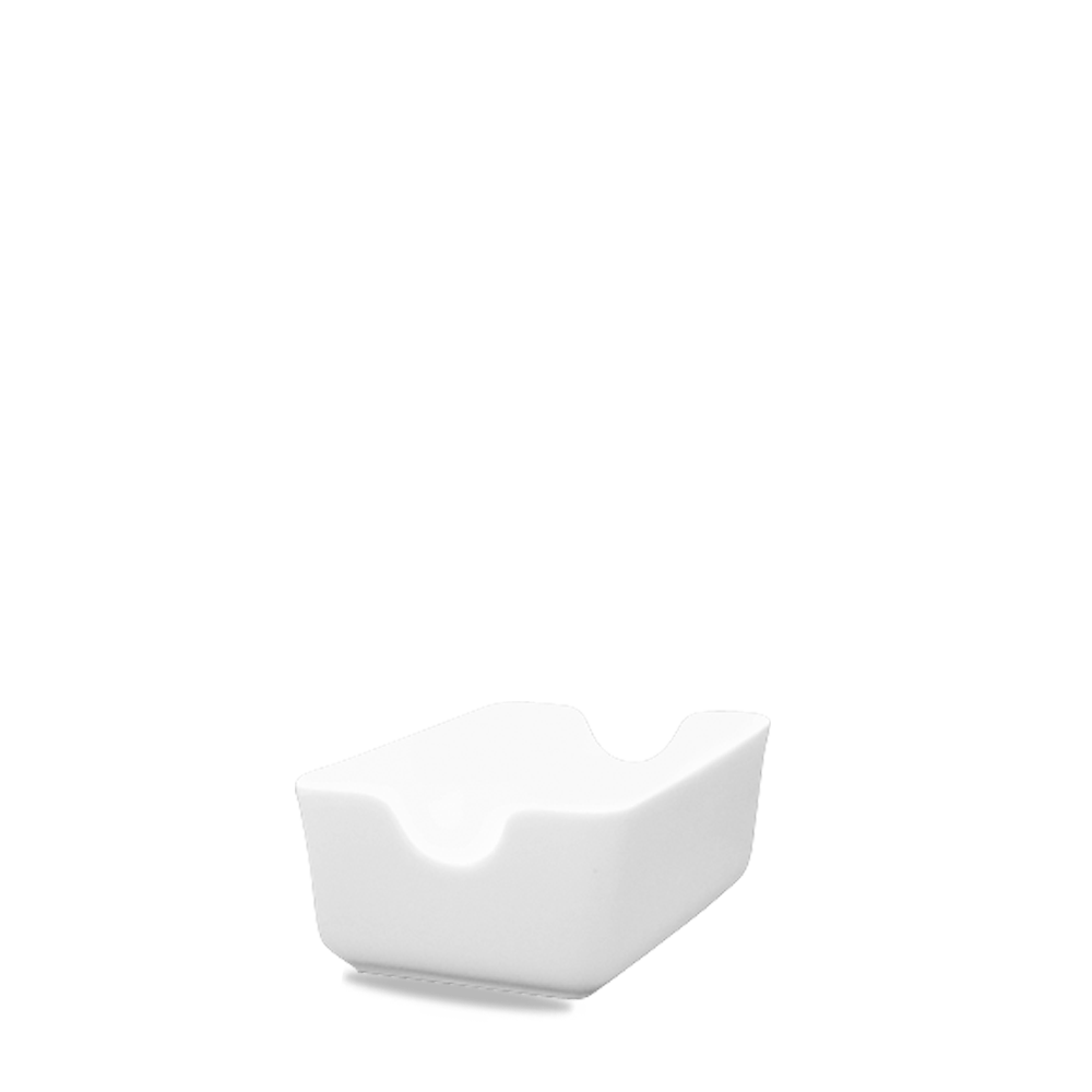Churchill Alchemy Zuckertütenschale, 11,3 cm, 6 Stück, weiß, rechteckig