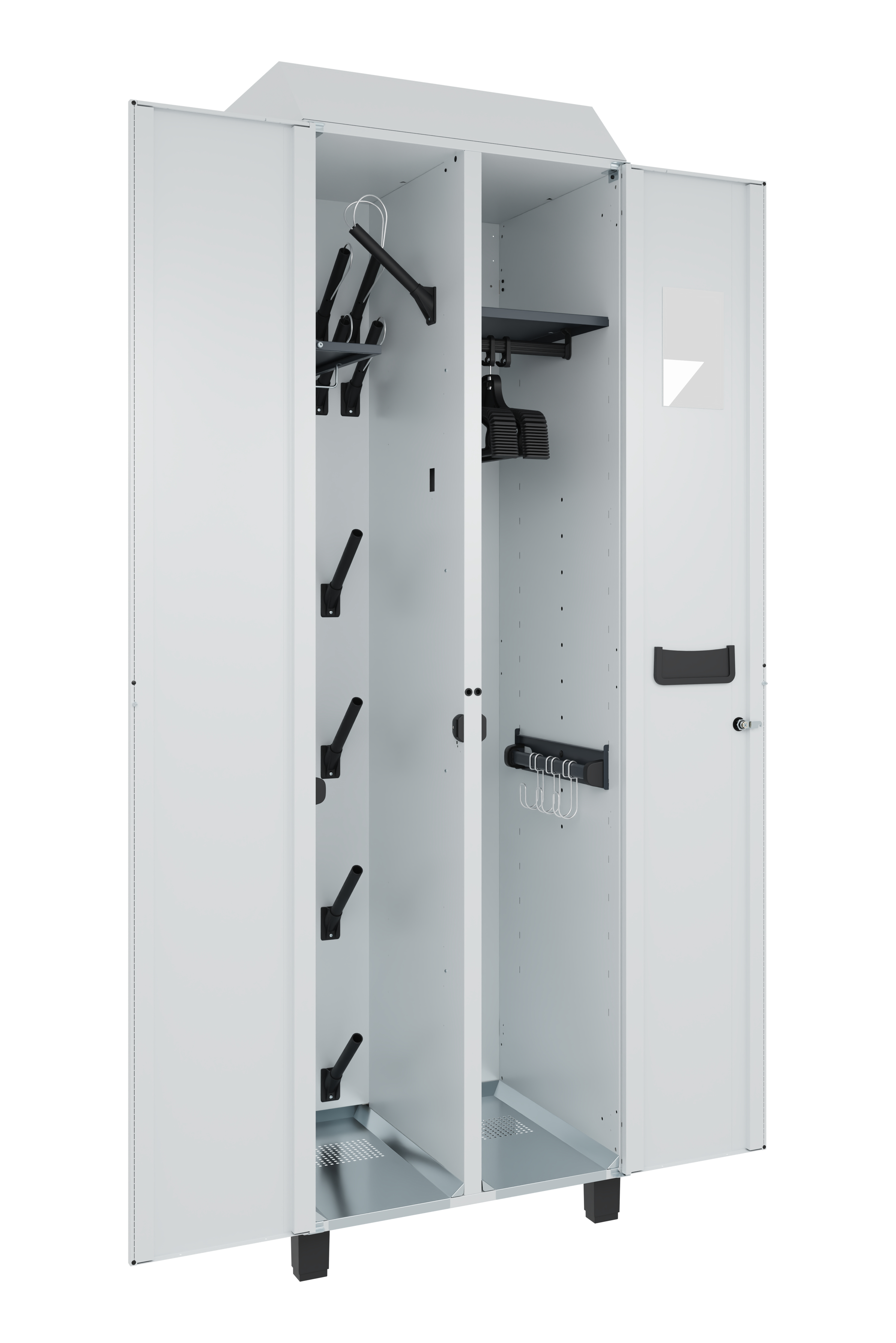 C+P Stahl-Garderobenschrank Prefino, 7016/0010, 7016/0010