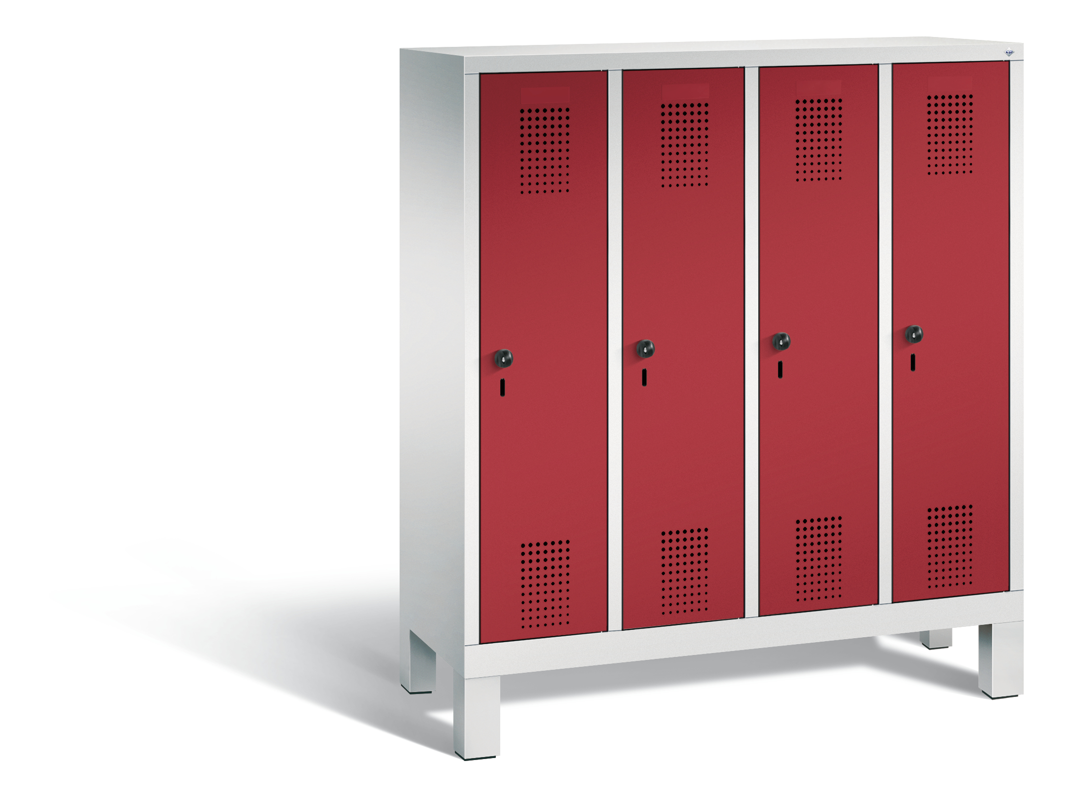 C+P Kindergarten-Spind Evolo, H1350xB1190xT300mm, 7035/3003