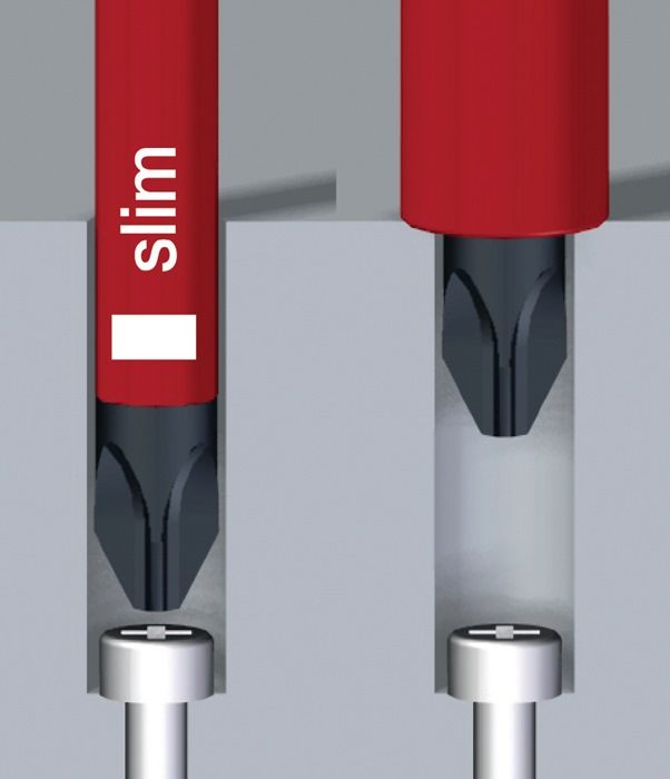 Wechselkl.SlimBit electric Schlitz 2,5x75mm VDE isol.WIHA