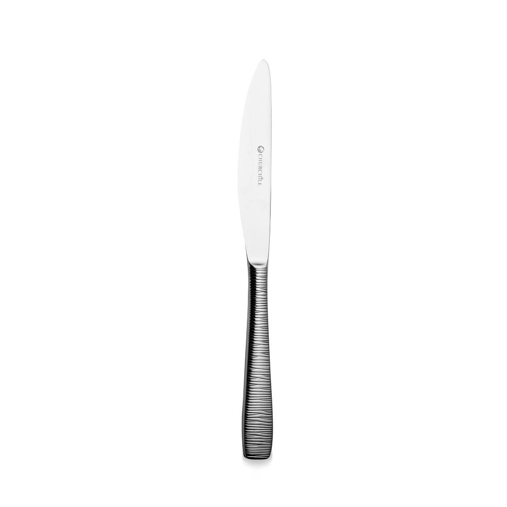 Churchill Bamboo Tafelmesser, 23,8 cm, 8 mm, 12 Stück, Silber