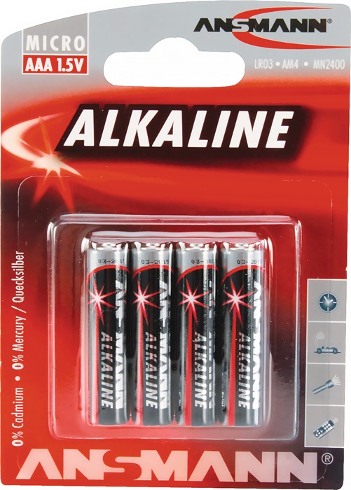 Batterie 1,5 V AAA-AM4-Micro 1200 mAh LR03 4903 4 St./Bl.ANSMANN