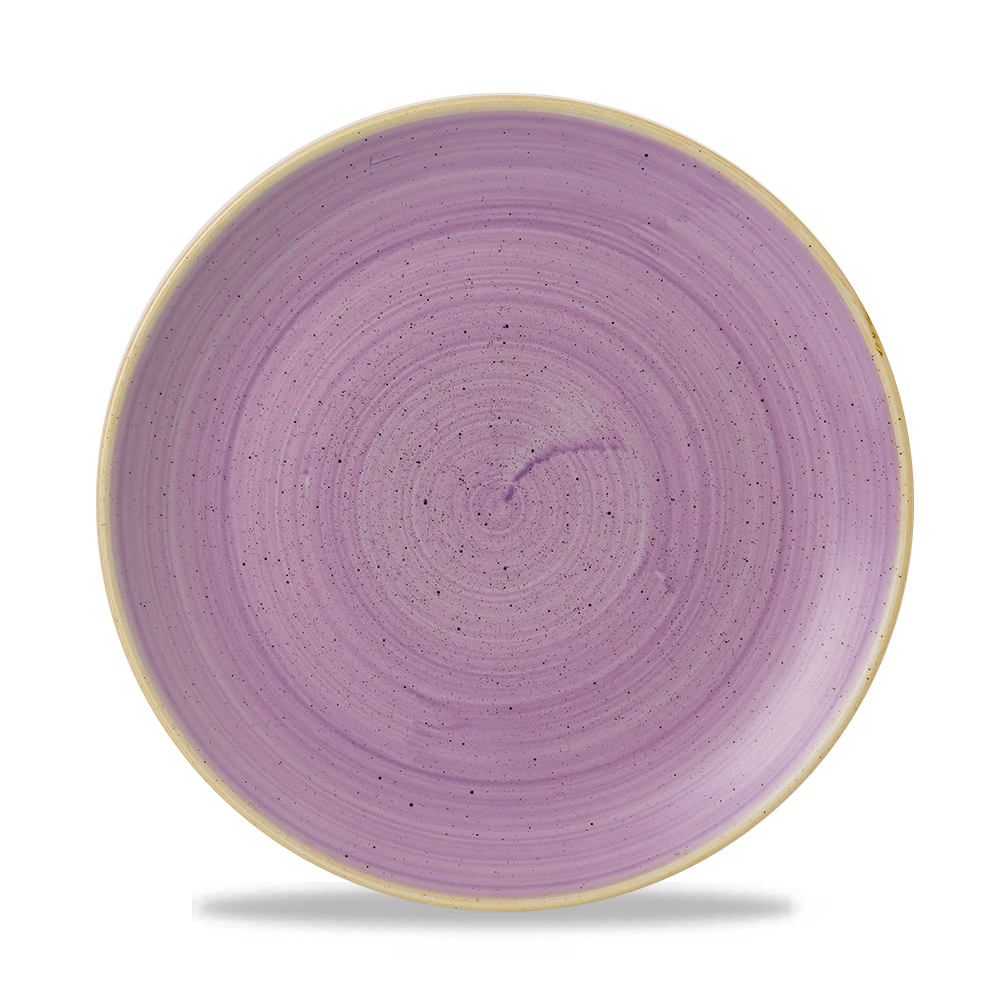Churchill Super Vitrified Stonecast Lavender Flache Coup Teller, 26 cm, 12 Stück