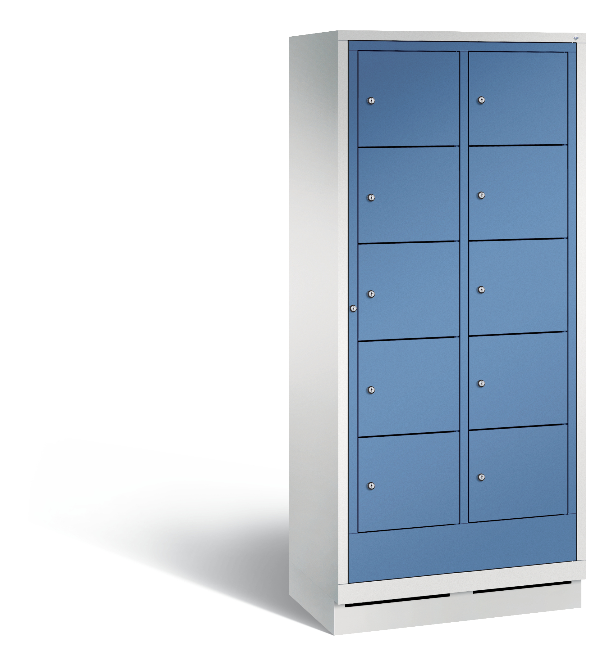 C+P Wäsche-Ausgabeschrank Evolo, H1800xB810xT500mm, 7035/5023