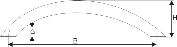 Möbelgriff VA ma 96mm D.10mm BMB