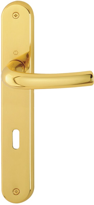 Langschildgarnitur Tôkyô M1710RH/265 MS F71 OB 72mm DIN L/R HOPPE