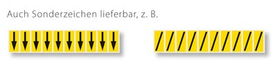 Buchstaben A-Z, selbstklebend, Schrifthöhe 70 mm, VE 208 Etiketten mit 8xA-Z, Schrift schwarz, Etikett weiß
