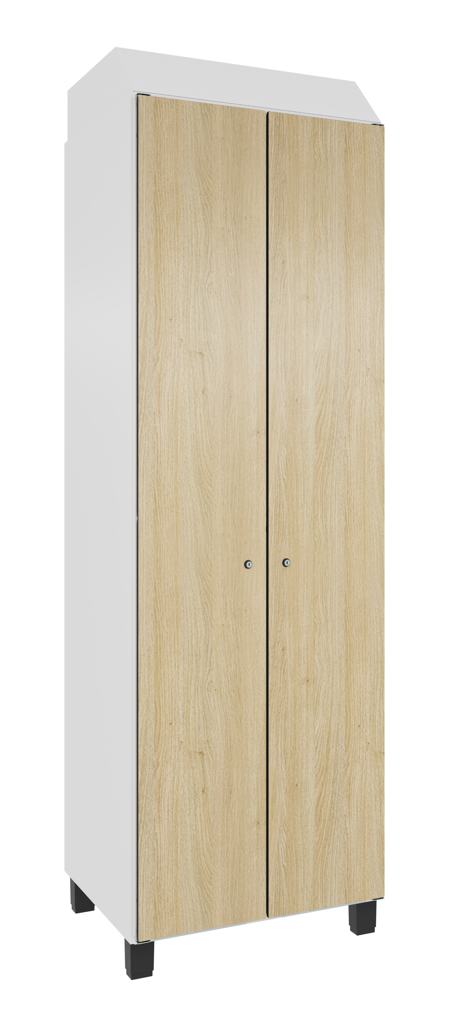 C+P Stahl-Garderobenschrank Prefino, 9016/VK032, 9016/VK032