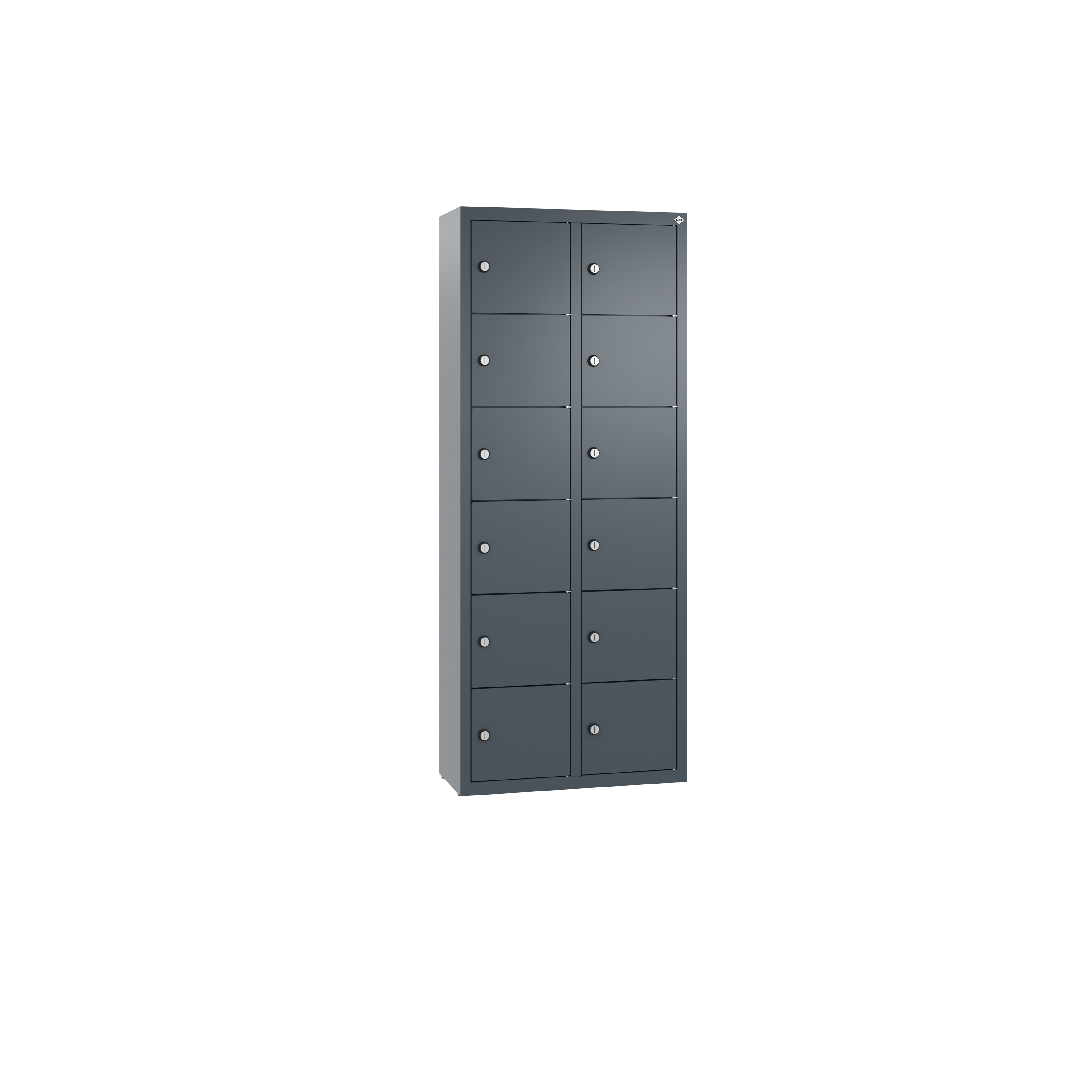 C+P Kleingefachschrank Intro, H1130xB460xT200mm, 7016/7016
