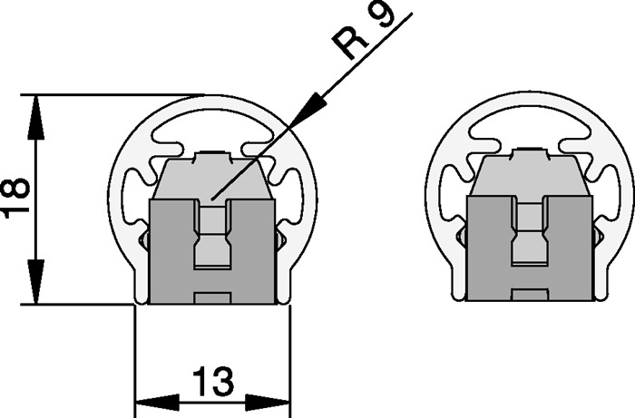 Fingersch.BS-BU-18K+ L.1980mm Bands.Band-D.18mm silberf.ATHMER