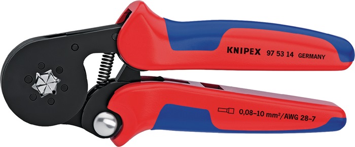 Aderendhülsenzange Gesamt-L.180mm 0,08-10,0 (AWG 28-7)mm² brün.Mehrkomp.-Hüllen