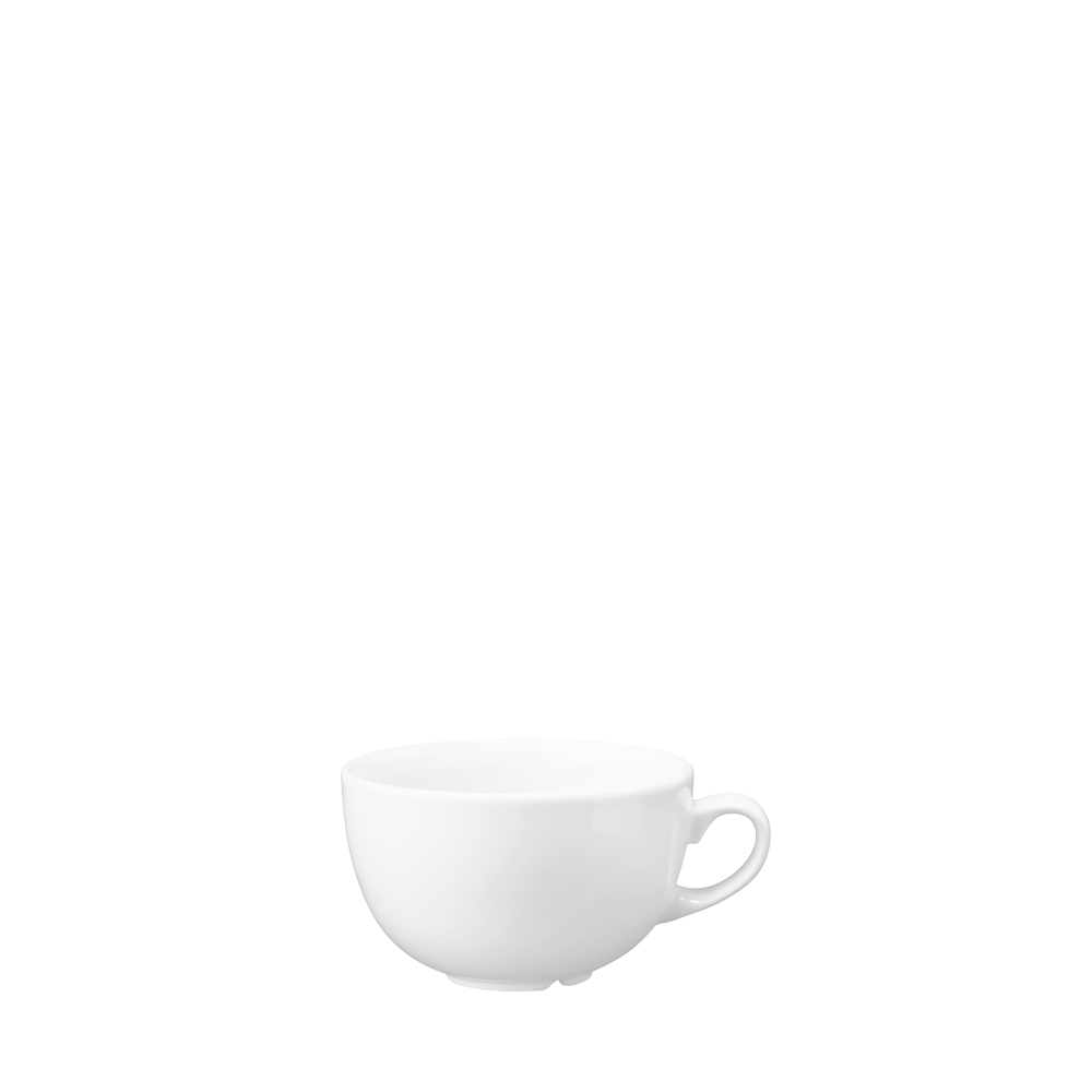 Churchill Super Vitrified Vellum Cappuccino Tasse 22,7Cl, 12 Stück, Weiß, Rund