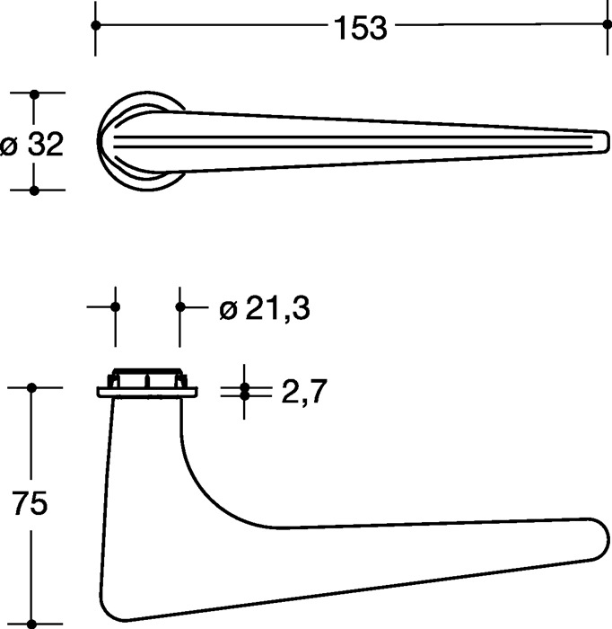 HEWI Rosettengarnitur Polyamid 92m