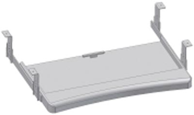 Tastatur-und Mausablage, ausziehbar, BxTxH 600x420x110 mm
