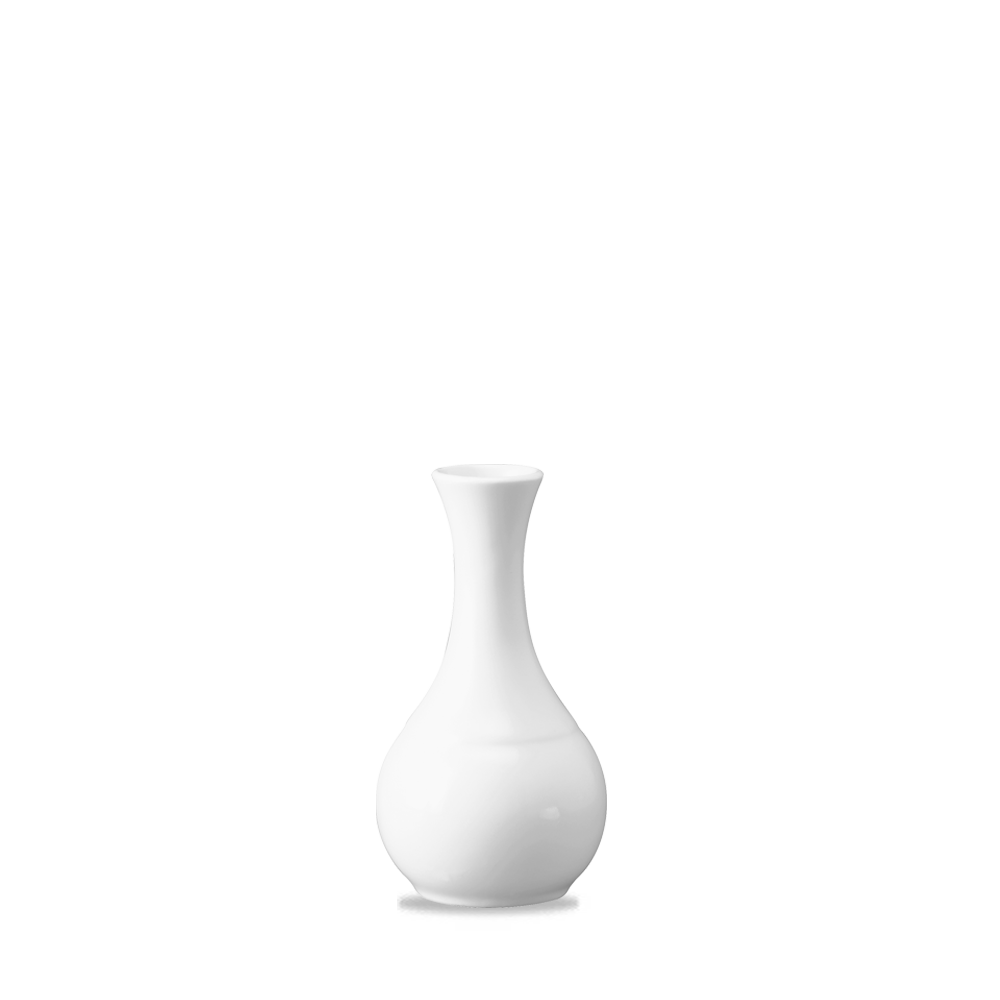 Churchill Super Vitrified Sandringham Vase 12,7cm, 6 Stück, Weiß, Rund