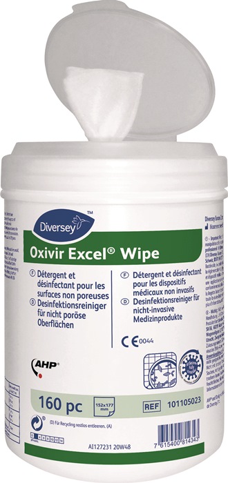 Desinfektionstücher Oxivir® Excel™ Wipe L177xB152ca.mm DIVERSEY