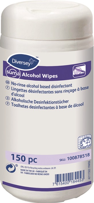 Desinfektionstücher Alcohol Wipes 150 Tü.Dose SUMA