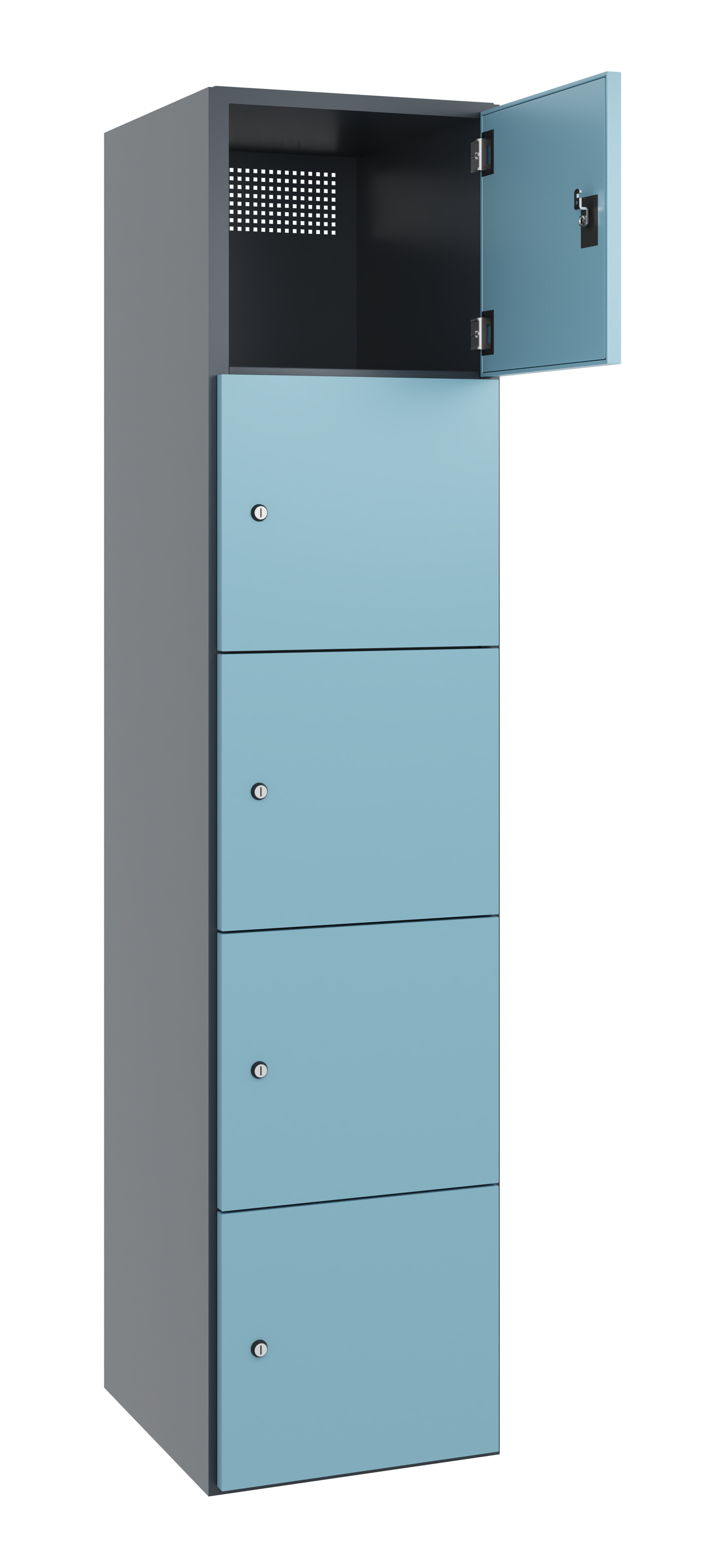 C+P Stahl-Schließfachschrank Prefino, 7016/0010