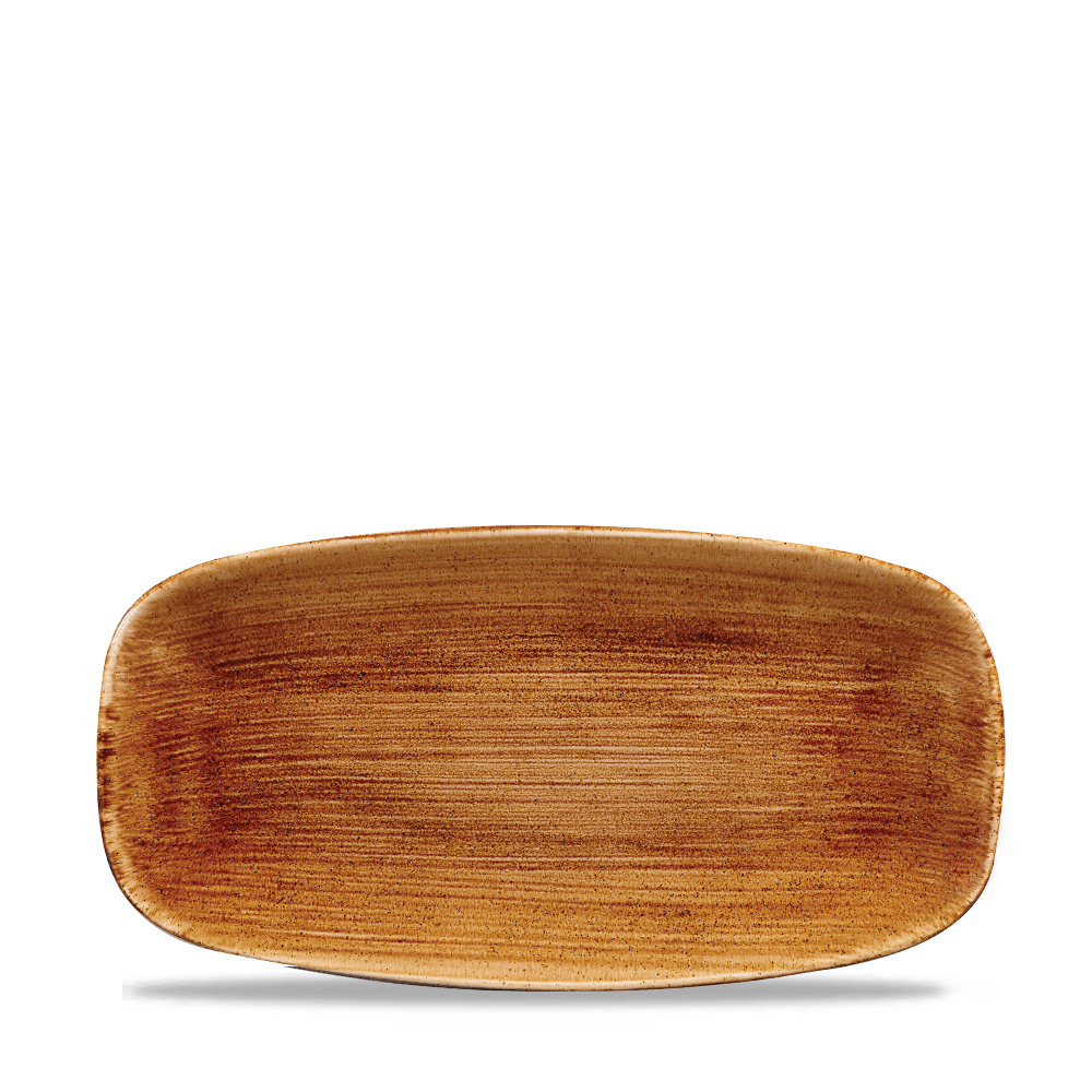 Churchill Super Vitrified Stonecast Patina Vintage Kupfer Platte, rechteckig, 29,8x15,3 cm, 12 Stück