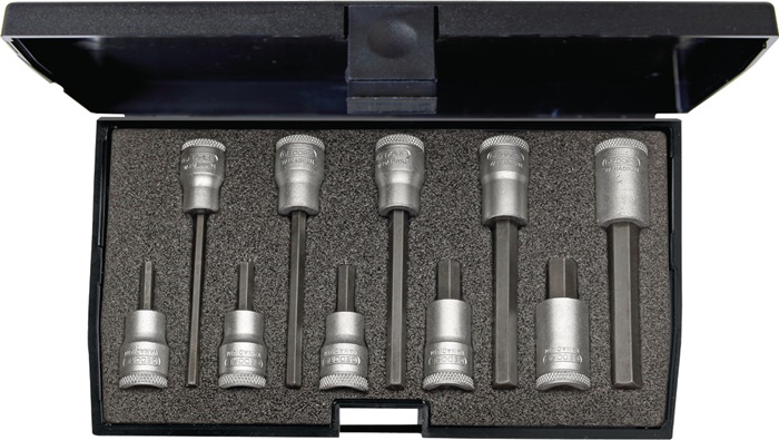 Steckschlüsselsatz IN 30 LKM 10-tlg.3/8 Zoll 4-10mm f.i6-KT.-Schr.GEDORE