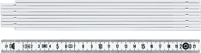 Gliedermaßstab 1041 L.1m mm/cm EG III Ku.weiß BMI