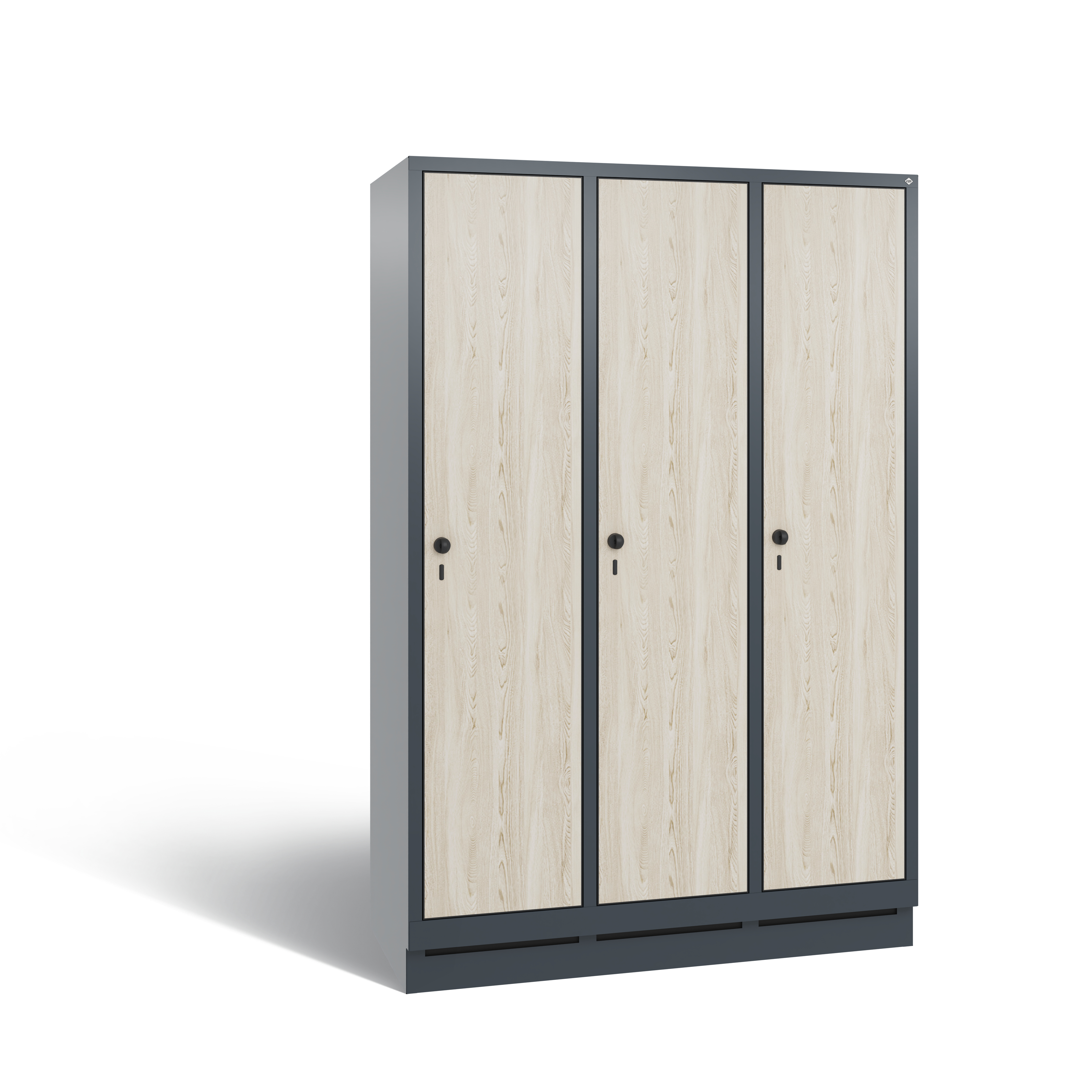 C+P Garderobenschrank Evolo, H1800xB1200xT500mm, 7016/VK031