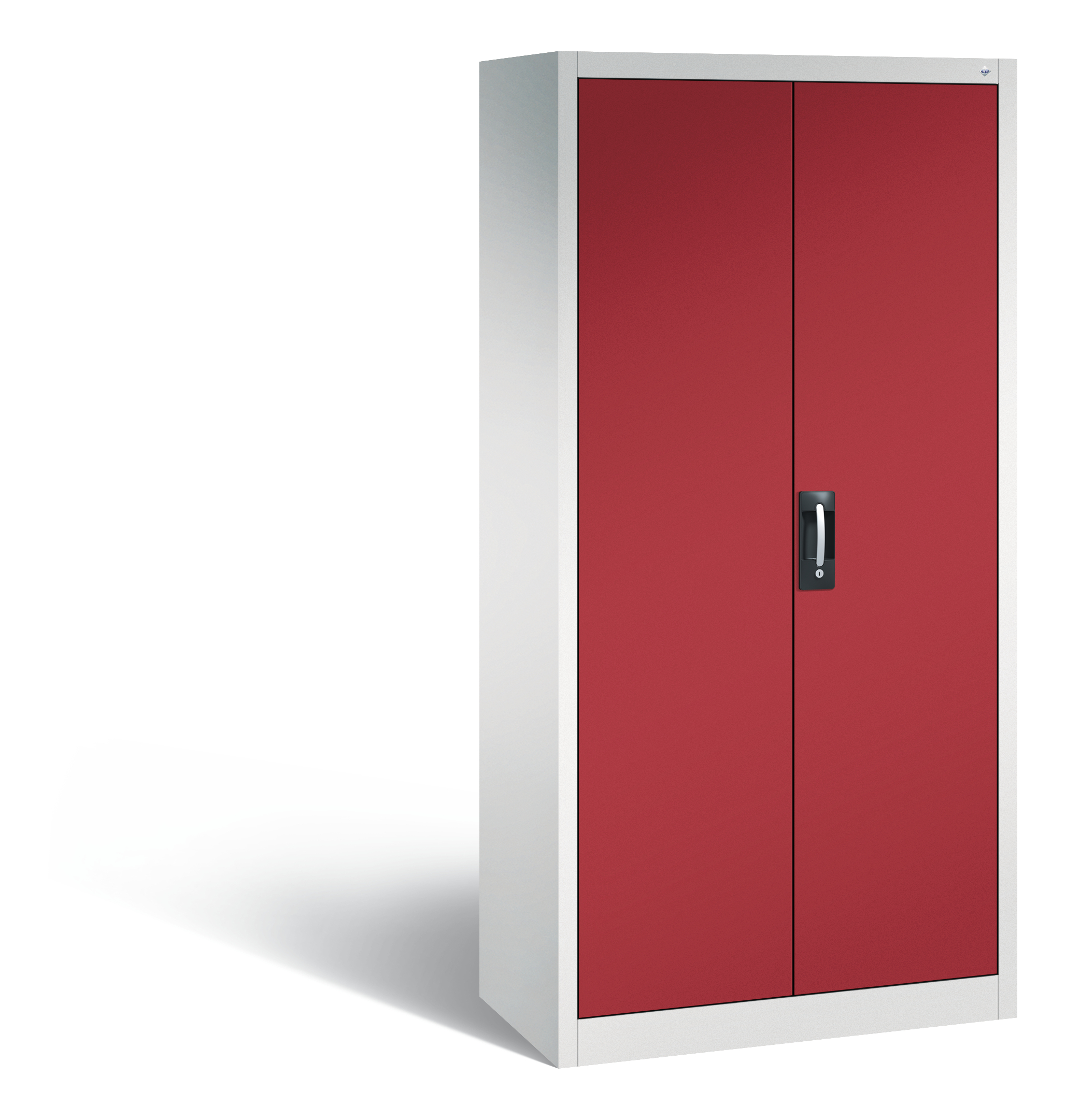 C+P Flügeltürenschrank Acurado, H1950xB930xT500mm, 7035/3003