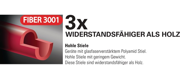 Frankfurter Schaufel POLET 3001 Gr.5 300x270mm m.Fiberstiel POLET