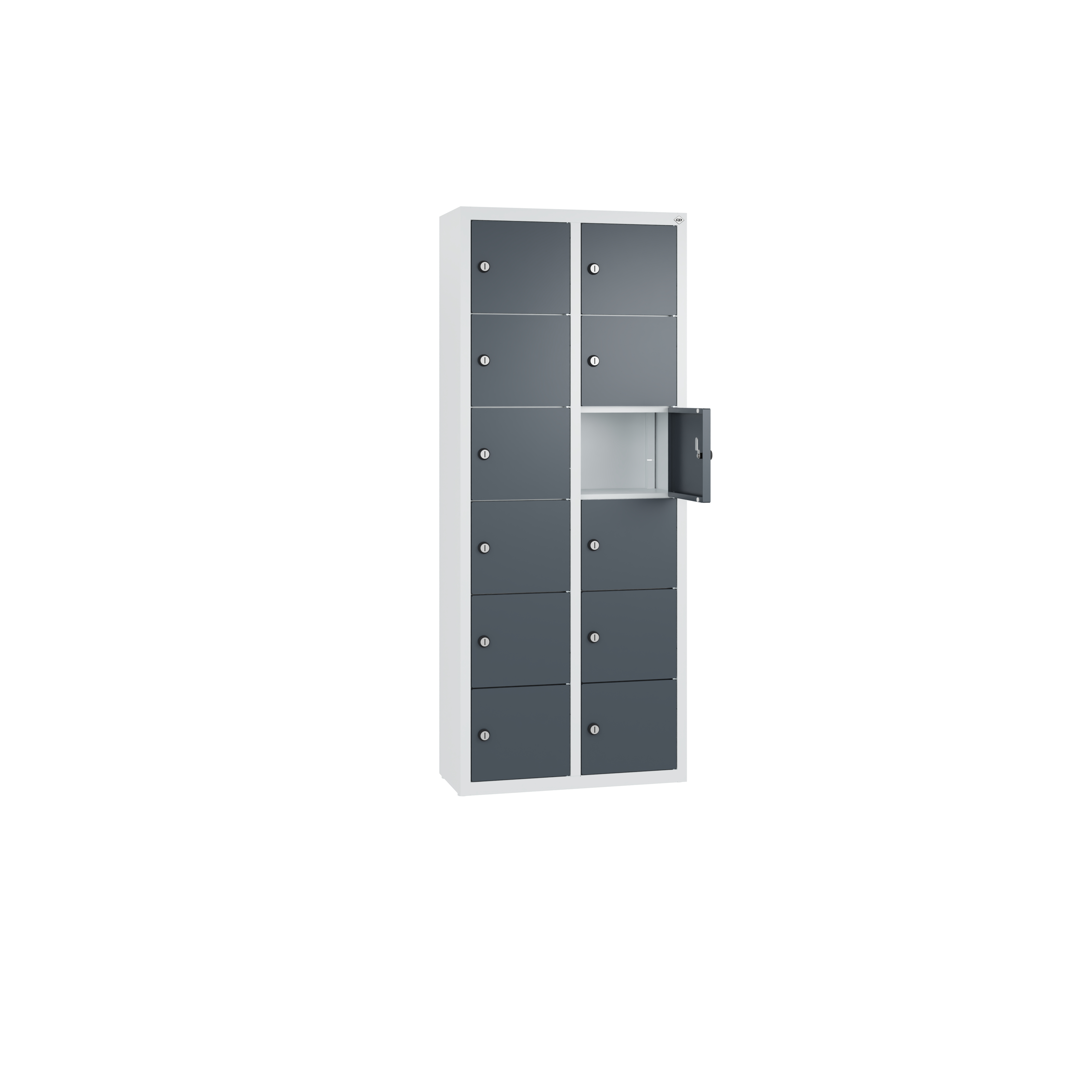 C+P Kleingefachschrank Intro, H1130xB460xT200mm, 7035/7016