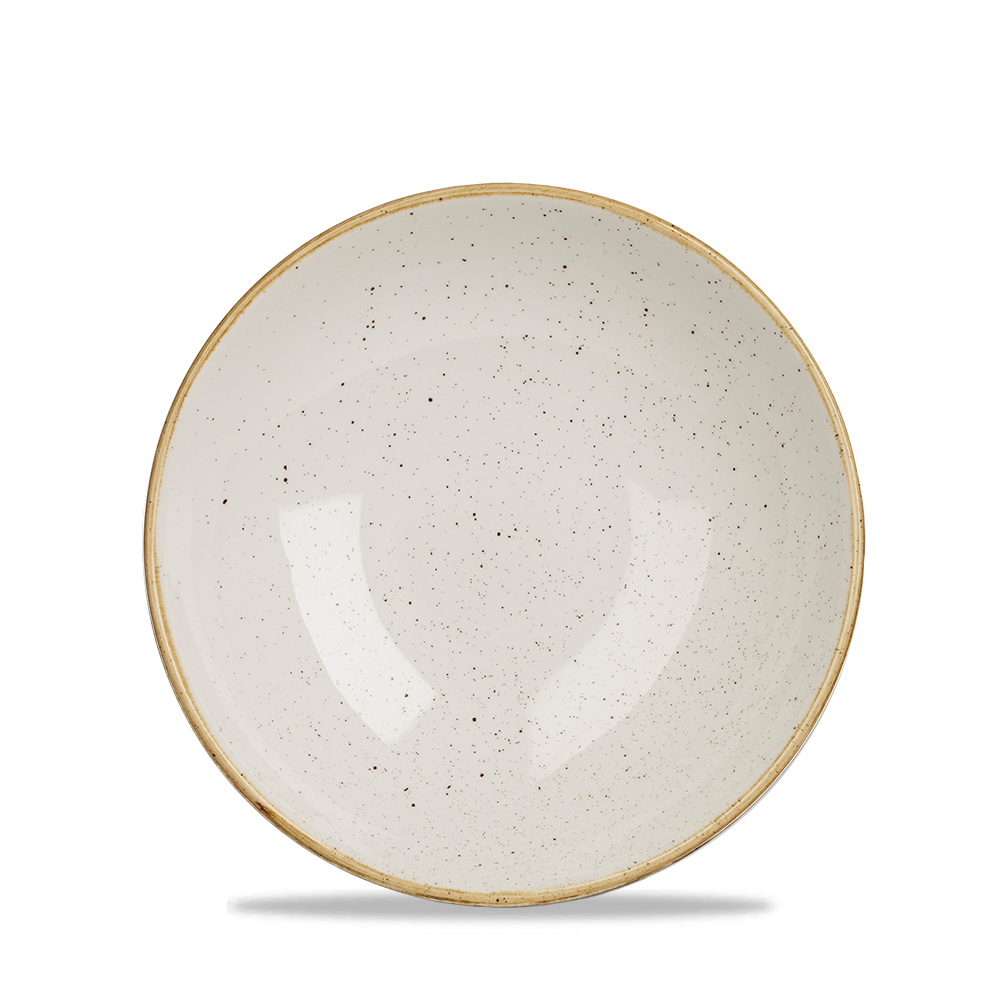 Churchill Super Vitrified Stonecast Barley White Schale Tief Coup 18,2cm, 12 Stück