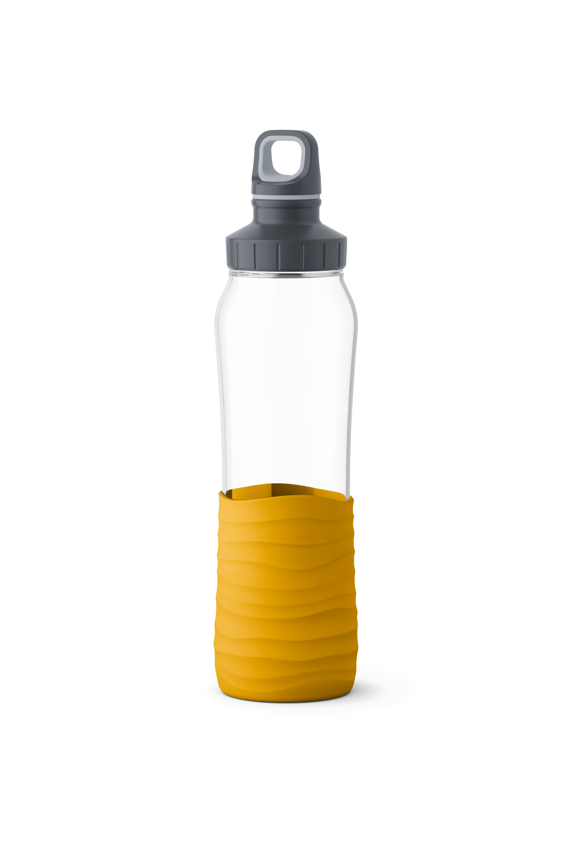 EMSA Drink2GO GLAS Trinkflasche SV 0,7 L Gelb