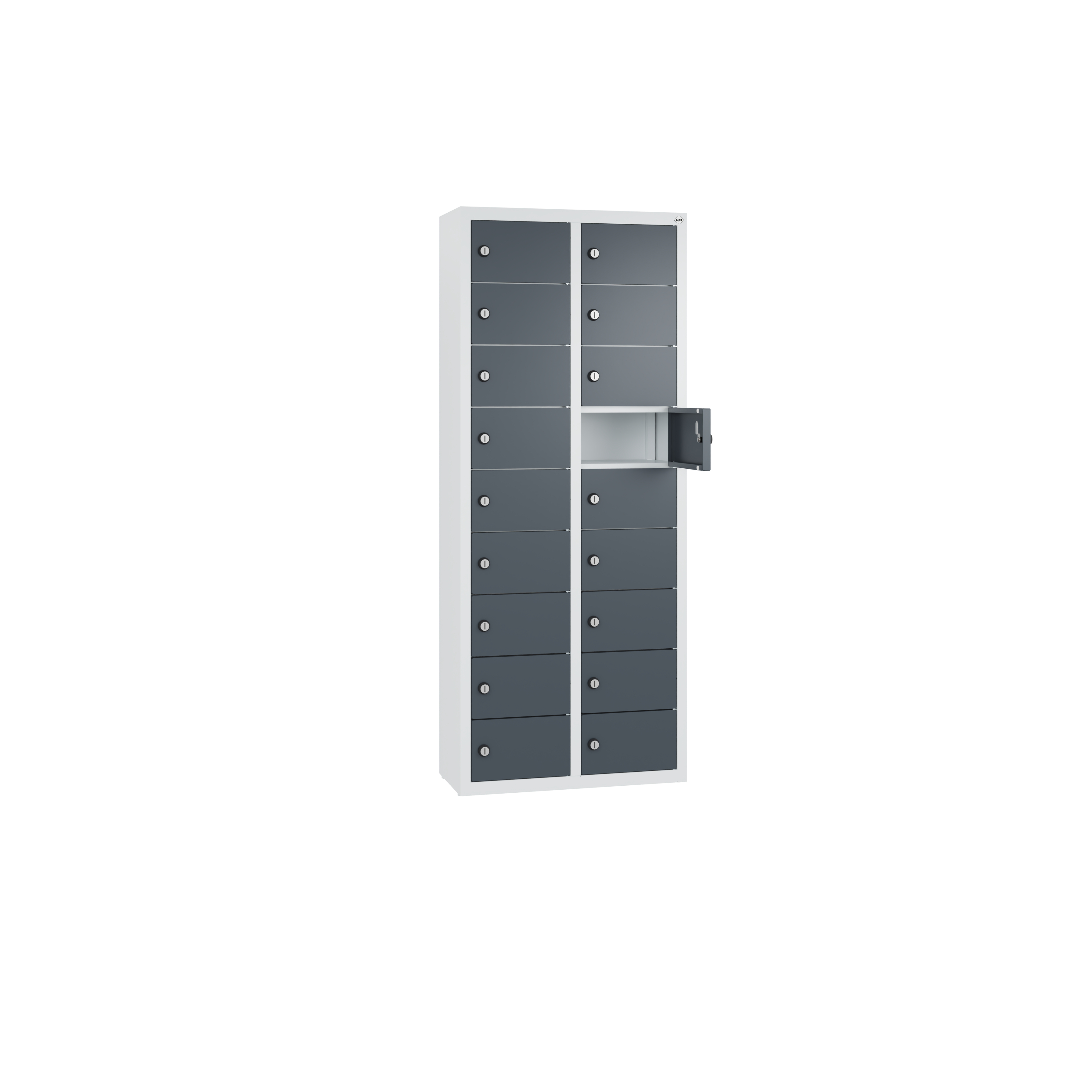 C+P Kleingefachschrank Intro, H1130xB460xT200mm, 7035/7016