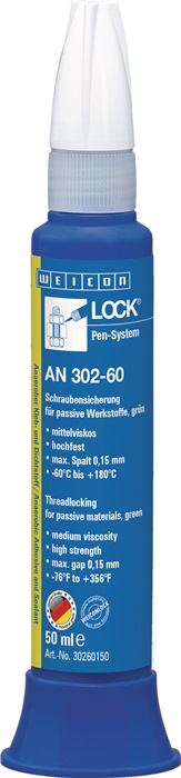 Schraubensicherung WEICONLOCK® AN 302-60 50ml hf.mv.grün Pen WEICON