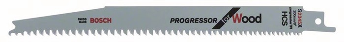 Säbelsägeblatt S 2345 X L.200mm B.19mm TPI 6-10 2,5-4,3mm 100 St./Karte