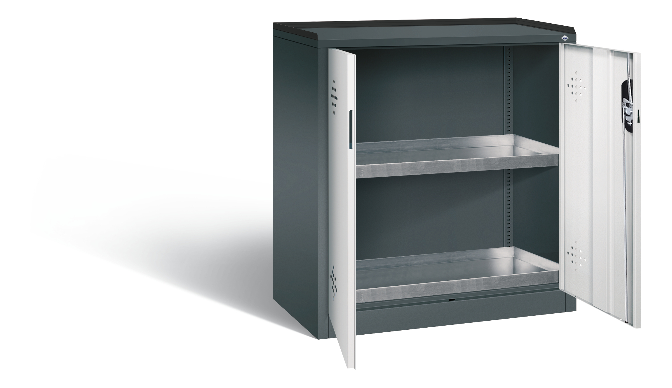 C+P Umweltschrank Acurado, H1000xB930xT500mm, 7016/7035